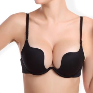 Sexy Deep U Low Cut Smooth Push Up Plunge Bra